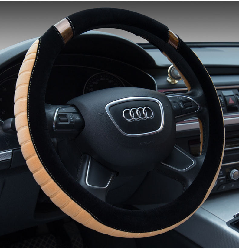 PremiumeAutomotiveAccessories™ LuxSoft Plush Steering Wheel Cover
