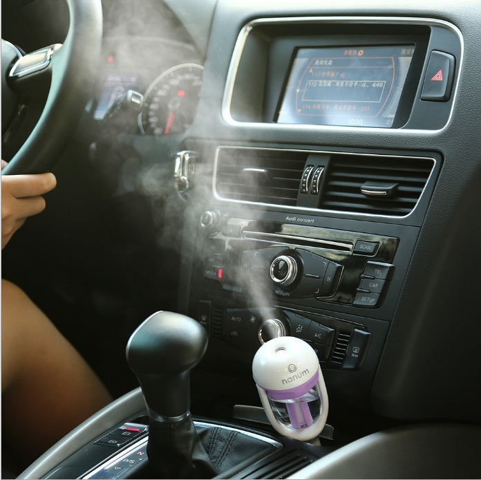 PremiumeAutomotiveAccessories™ Car Humidifier & Essential Oil Diffuser – 2-in-1 Air Purifier & Freshener