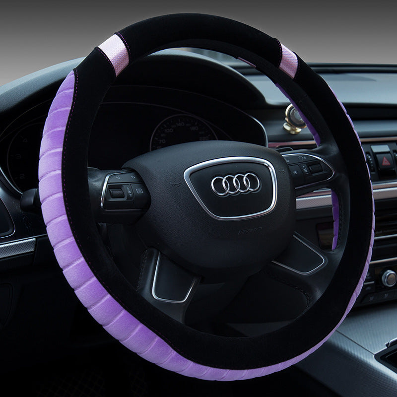 PremiumeAutomotiveAccessories™ LuxSoft Plush Steering Wheel Cover