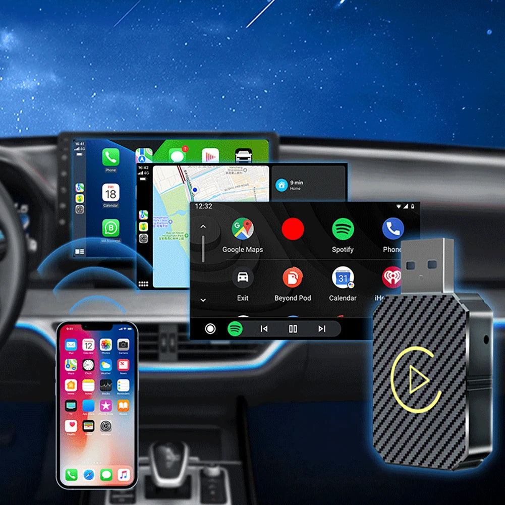 PremiumeAutomotiveAccessories™ CarPlay Wireless Pro