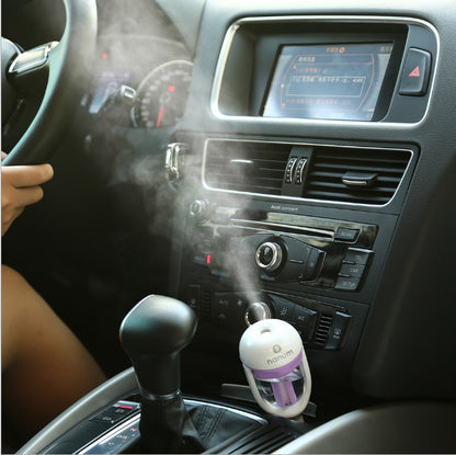 PremiumeAutomotiveAccessories™ Car Humidifier & Essential Oil Diffuser – 2-in-1 Air Purifier & Freshener