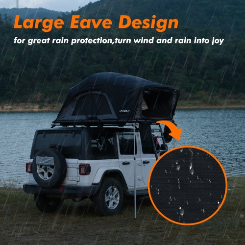 ILANDER Lite Cruiser Rooftop Tent 140cm, Entry Level Land Aluminum Folding Rooftop Tent For Sedans SUV Truck Camping Waterproof, Windproof, RuggedUnavailable Platform