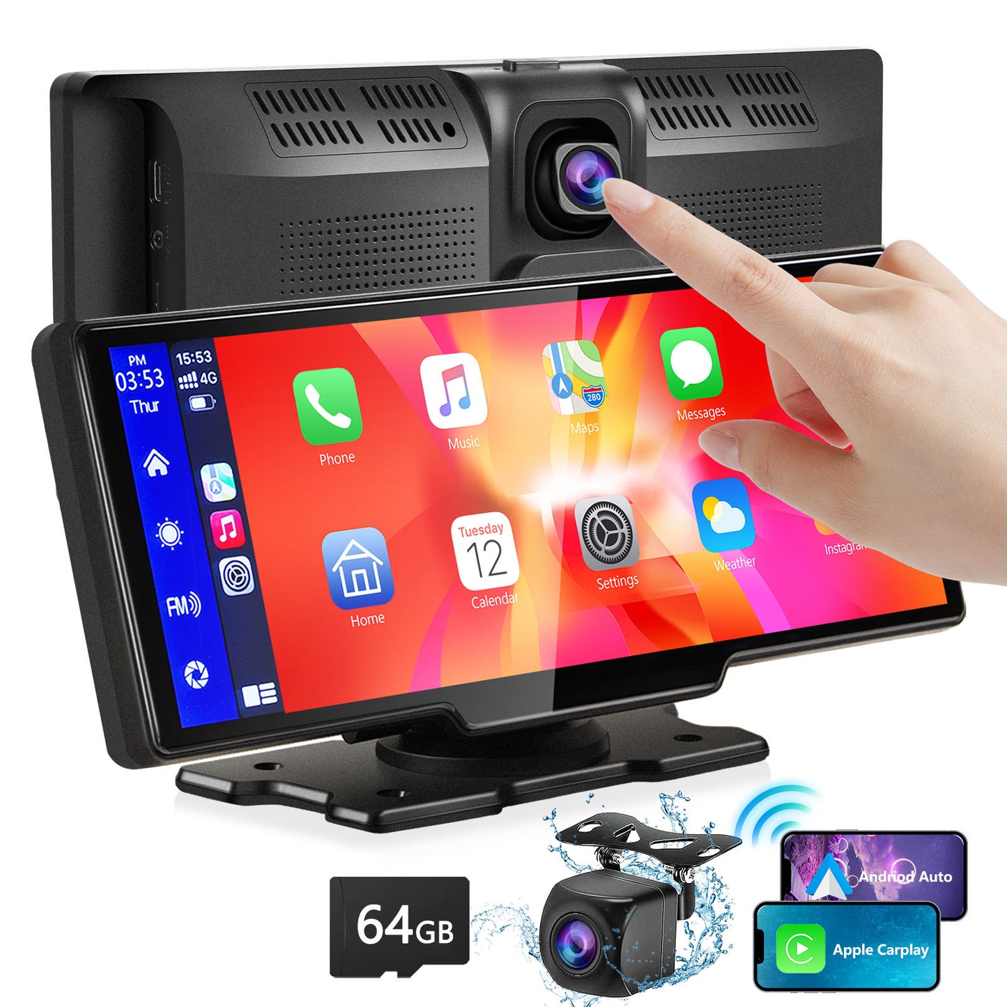 PremiumeAutomotiveAccessories™ Wireless CarPlay Display Pro