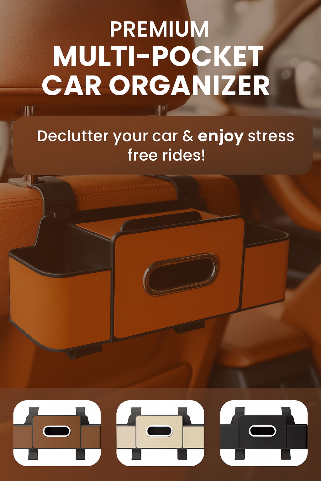 Premiume Multi-Pocket Car Organizer