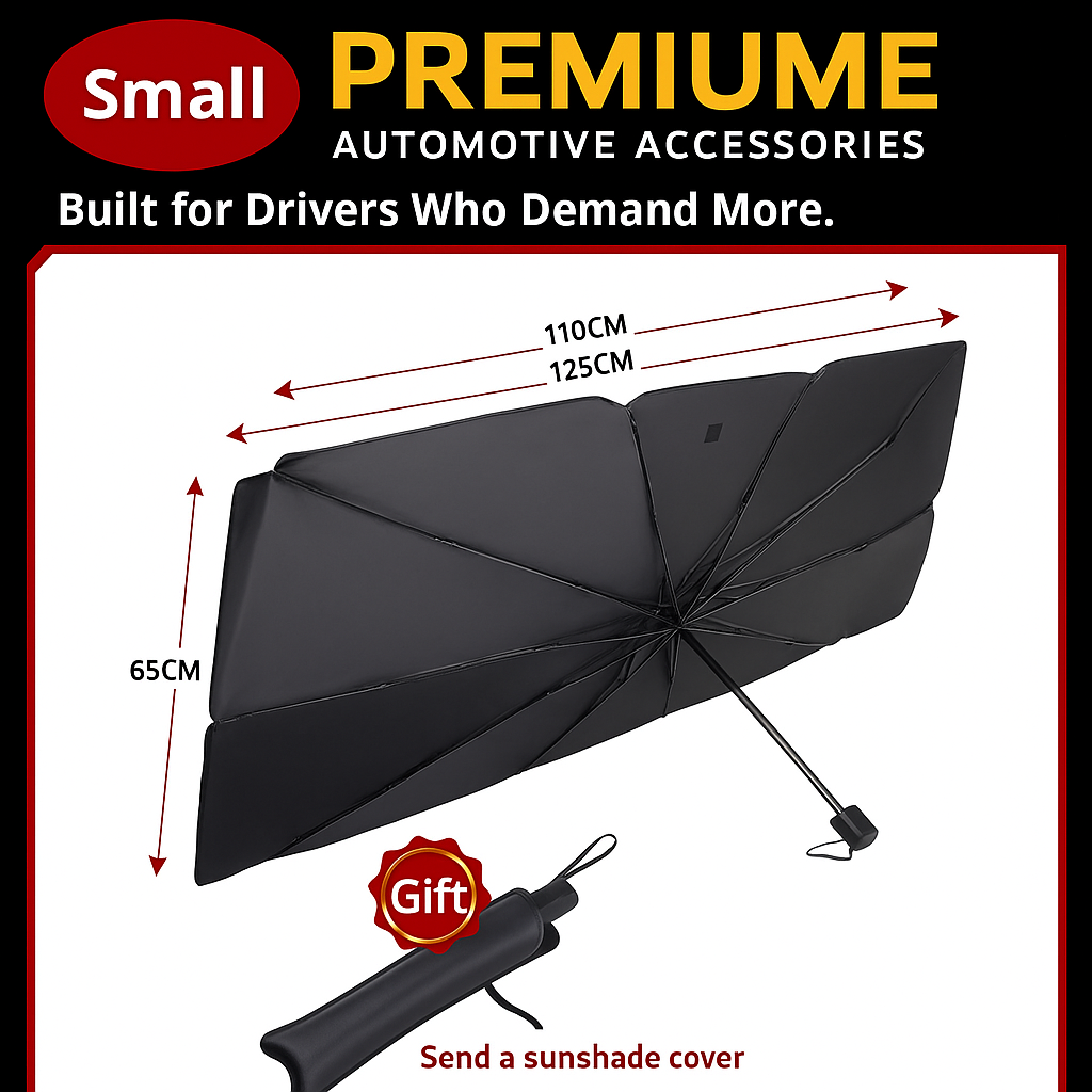 Premiume AutoParasol — Blocks Heat. Folds Fast. Fits All.