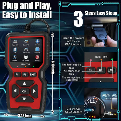 PremiumeAutomotiveAccessories™ Smart OBD2 Scanner